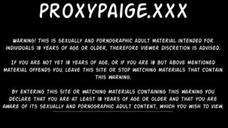 Proxy Paige butt-sex fisting, prolapse, gape and bottle in behind
