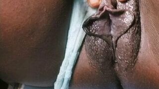 Wet massive african meaty vagina play