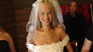 Sex-Party with humongous busty bride Part one