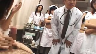 Chinese hospital nurse training day – milking patient