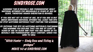 Witch Hunter Sindy Rose butt-sex fisting & prolapse