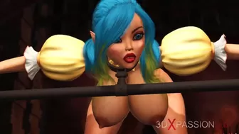 Gorgeous Female Elf Gets Banged by the Huge Ogre in the Dungeon