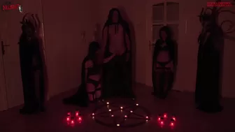 Something very strange happened during a satanic ritual, a candle lit by itself!