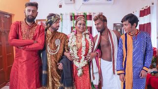 Desi queen BIG BEAUTIFUL WOMAN Sucharita Full foursome Swayambar hard core erotic Night Group sex sex party Full Tape ( Hindi Audio )