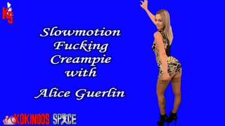 Part 6 and End of the Fuck with Alice Guerlin, with a Vaginal Cream pie, to Fill Her Cunt with Sperm. All in Slow Motion, to Allow