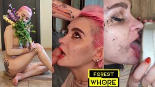Human Ashtray, Spitting on Face and Mouth and Ass-sex as a Vase