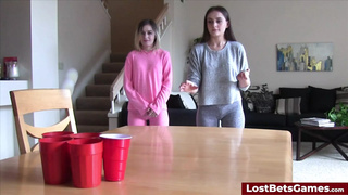 A fine game of strip pong turns hard core fast