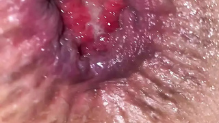 The best close up ass sex jizz with open hole !!!!!!!