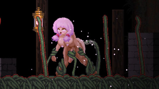 The futanari sweetie has a fierce mating with the monster