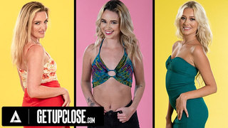 UP CLOSE - HORNY BLONDES SET OF! WITH CHARLIE FORDE, SKYLER STORM, & KHLOE KINGSLEY