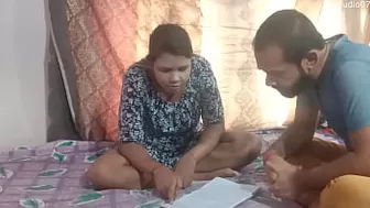 Indian Home tutor fucking charming teenie student at home, enjoy with clear audio
