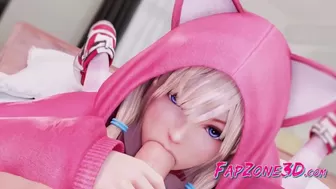 Gentle 3D Marie Rose with Large Nice Boobies Poked in every Hole
