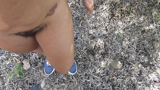 French Nudist Ex-wife Lets Stranger Spunk Inside Her Pissing Twat