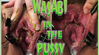 Cunt masturbate with wasabi paste and metal clips - Dirty Masochist