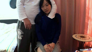 Thin Asian Small Melons Teenie seduce to First Time Cream-pie Sex in Uncensored JAV