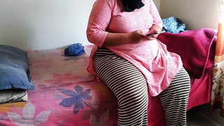 Alluring BIG BEAUTIFUL WOMAN Giant Tits & Gigantic Butt Stepsister watching porn on phone when her Stepbrother give her rough fuck