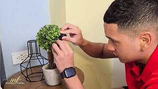 My stepson catches me masturbating with his microphones - Monique Fuentes & Max Betancur