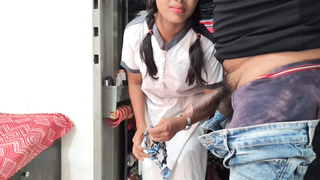 student ashu licks monstrous dong of teacher and gets hammered by him