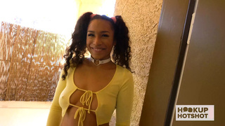 Light-skinned Ebony Sweety Kitt Lacey Gets Smashed Messy