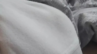 Step mom hand-job step son prick under underwear like a actress