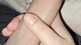 Step mom hand-job monstrous wang while get a decision