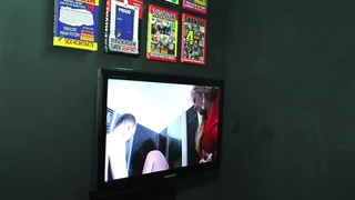 Unrestrained and merciless sex whizzes in the porn booth - four