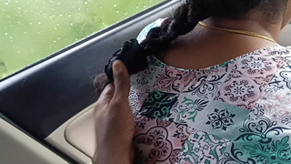 office manager loving cute Romance with married colleague inside car part three