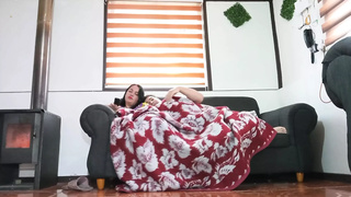 I watch a sex tape with my stepmother and we start fucking.