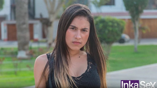 Skinny college chick with pink vagina is approached by a fake Professor and detonates her bum.