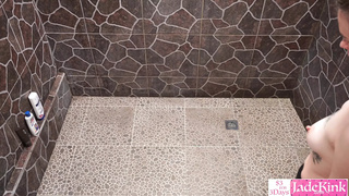 Sleazy Gf Wild Cums on Humiliation in Bathroom Shower